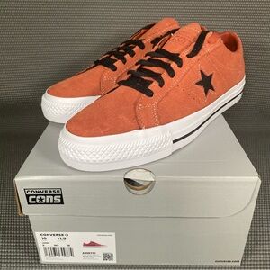 Converse Cons One Star Pro Suede Shoes Sneakers Men US 10 Low Top Brown White